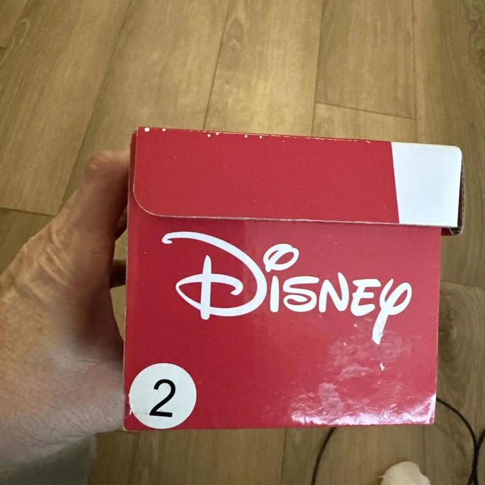 Disney Baby Minnie Mickey Mouse Plaid Christmas Slippers Crib Booties Size 2 NEW